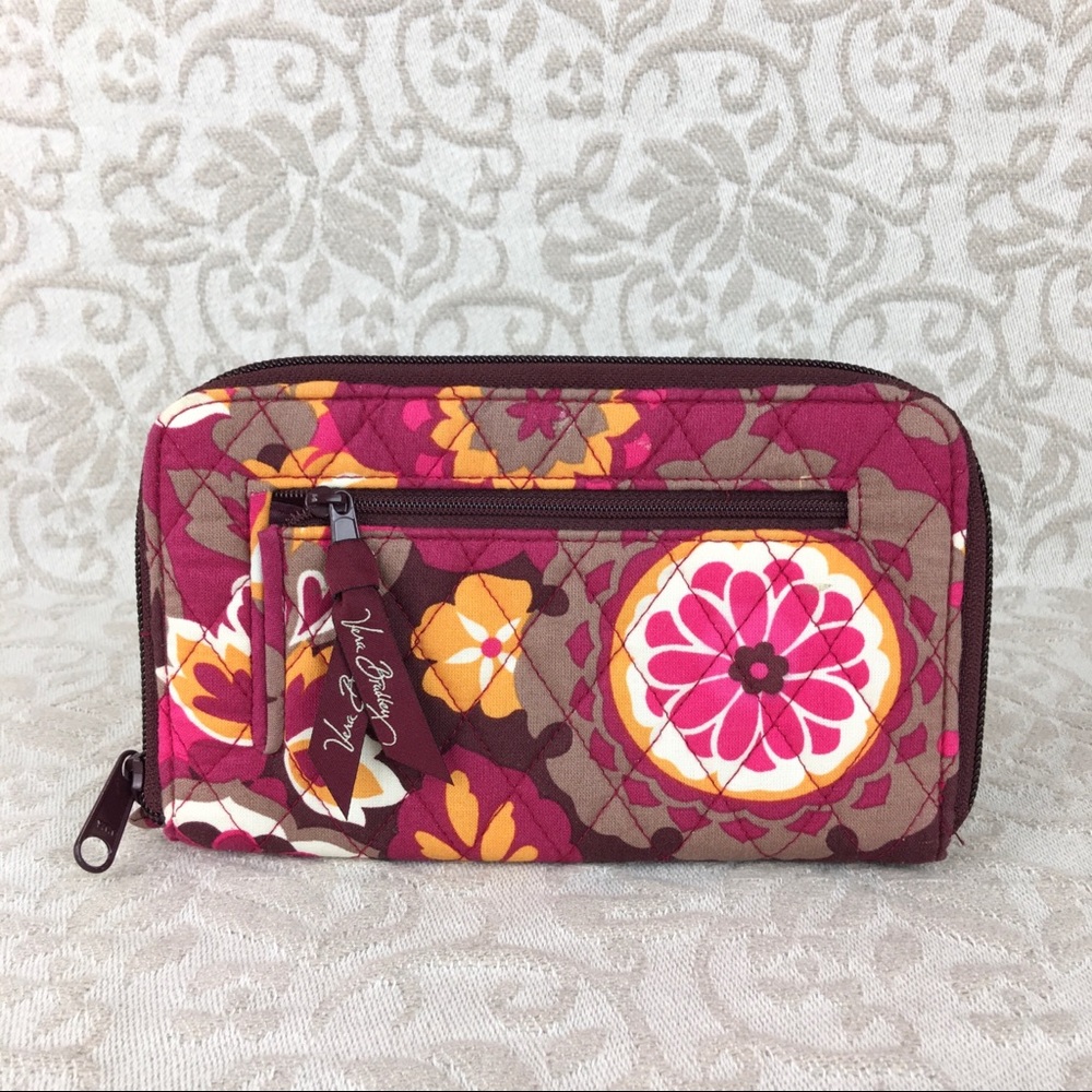 Vera Bradley Floral Zip Wallet